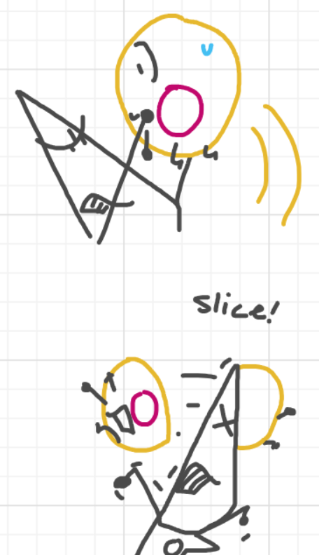 A panel from What's The Point, episode five of the Board Boards object show by Furretwalk/WalkingFurret.